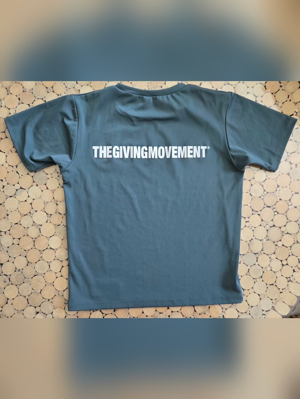 The Giving Movement Kids Short Sleeve Tee in Slate Blue